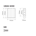 High Capacity Winston Lithium Ion Phosphate Battery 100ah LiFePO4 Battery